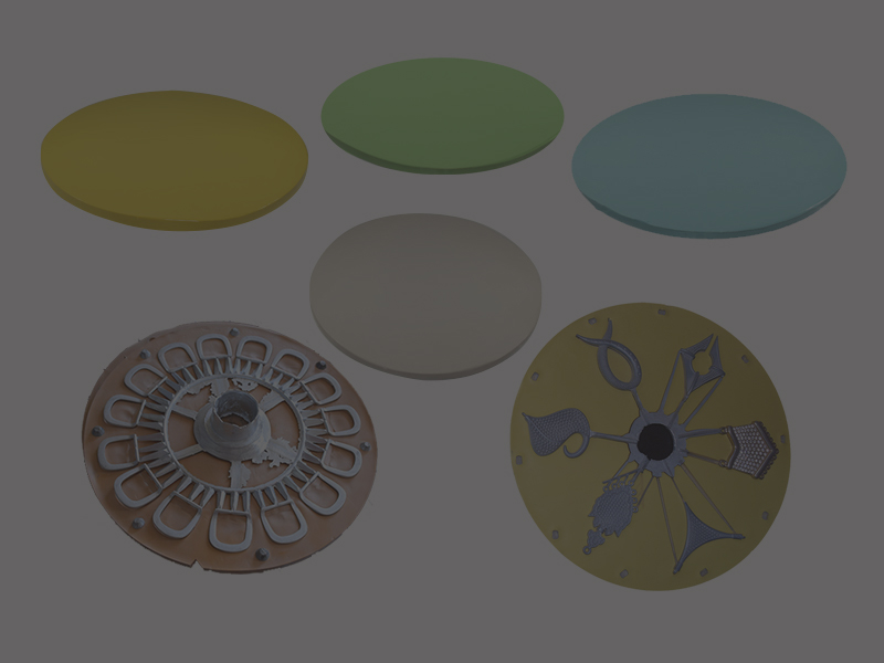 Spin casting rubber